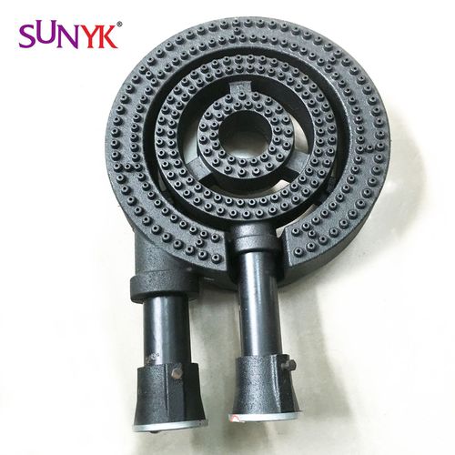 廠家直銷 歐美品質商用廚房鑄鐵黑色噴漆煲湯圓形生鐵爐頭，重塑灶臺經典